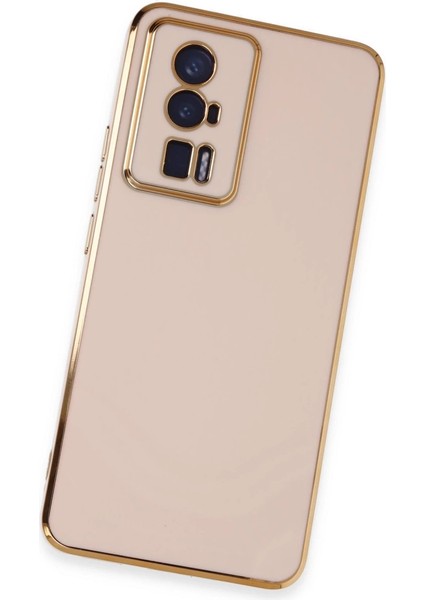 Xiaomi Poco F5 Pro Kılıf Volet Silikon - Pembe modelleri