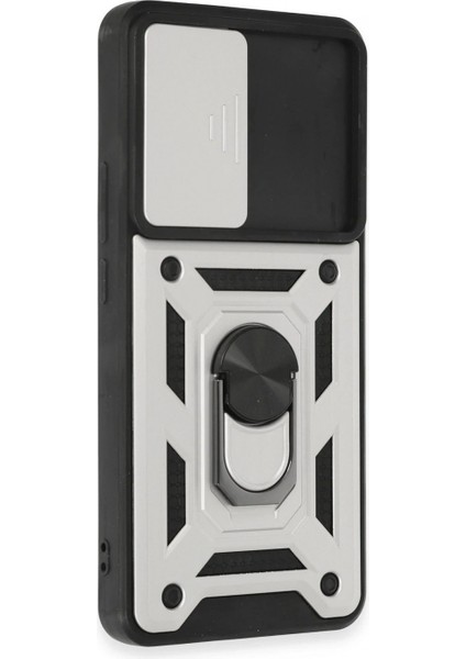 Ieg Xiaomi Mi 12T Pro Kılıf Pars Lens Yüzüklü Silikon - Gümüş fiyatları