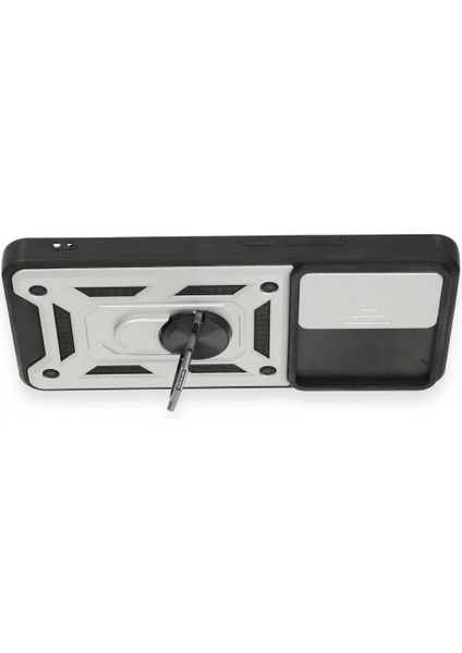 Ieg Xiaomi Mi 12T Pro Kılıf Pars Lens Yüzüklü Silikon - Gümüş modelleri