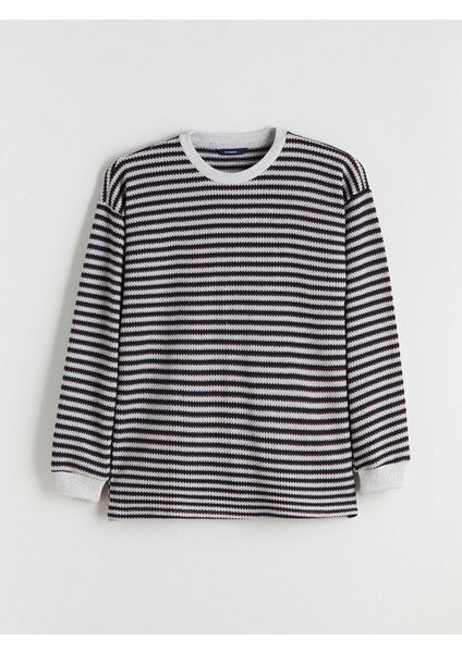 Yeni Sezon Bisiklet Yaka Çizgili Erkek Triko Kazak indirimleri