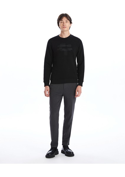 Yeni Sezon Bisiklet Yaka Baskılı Erkek Kalın Sweatshirt fiyatları