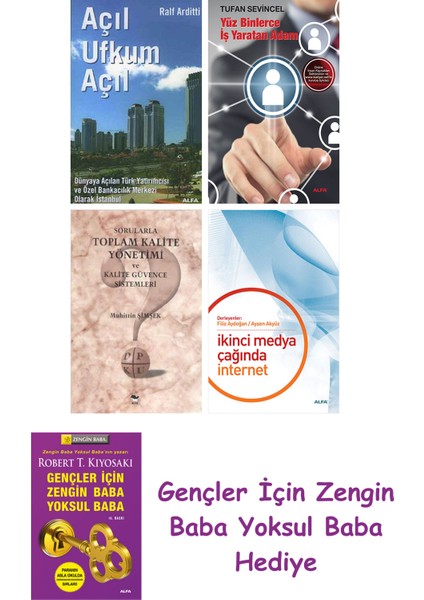 Açıl Ufkum Açıl + Yüz Binlerce Iş Yaratan Adam + Sorularla Toplam Kalite Yönetimi ve Kalite Güven...