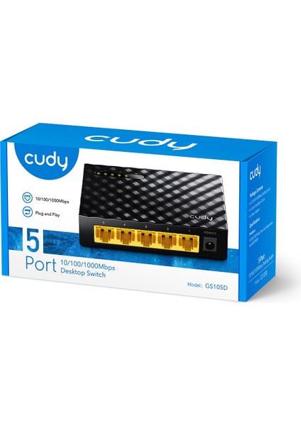 Cudy GS105D 5 Port 10/100/1000 Yonetılemez Desktop Swıtch Plastik Kasa fiyatları