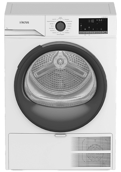 Al Km 846 M 8 kg E Enerji Sınıfı Isı Pompalı Kurutma Makinesi Beyaz