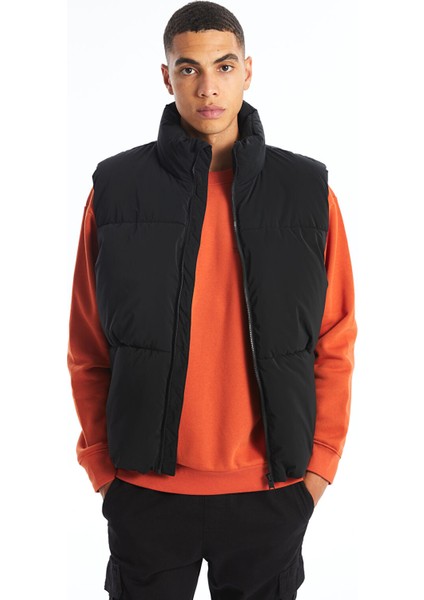 Yeni Sezon Standart Kalıp Dik Yaka Erkek Şişme Yelek