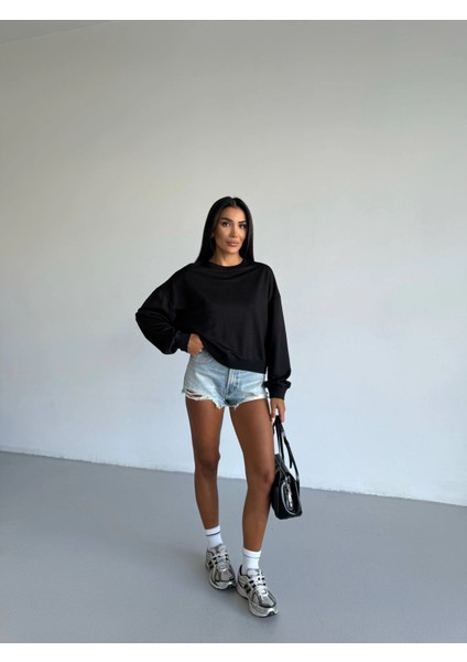 Lvsqvr 2 Iplik Bisiklet Yaka Sweat Siyah F2339 (Beden: L) indirimleri