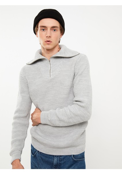 Yeni Sezon Dik Yaka Uzun Kollu Erkek Triko Kazak fiyatları