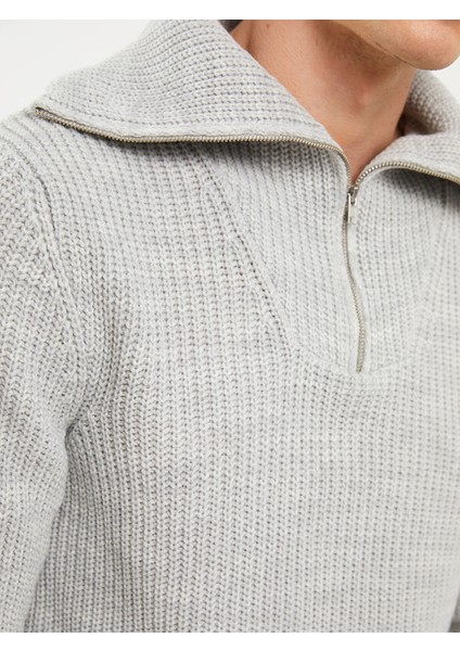 Yeni Sezon Dik Yaka Uzun Kollu Erkek Triko Kazak fırsatları