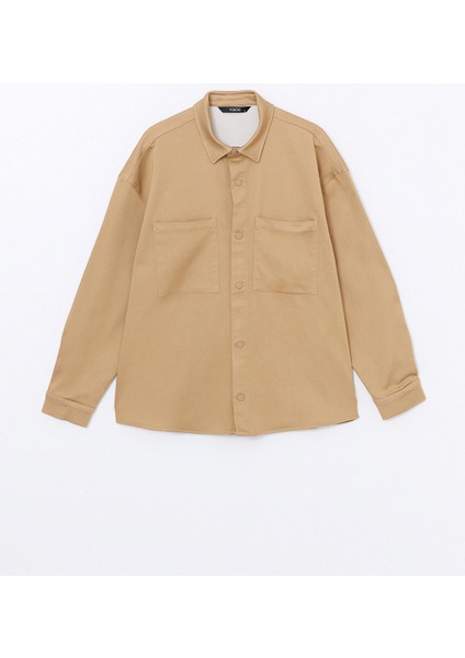 Yeni Sezon Rahat Kalıp Uzun Kollu Erkek Gömlek Ceket indirimleri