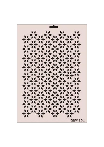 Rich New Seri N-154 Stencil 35X25 cm