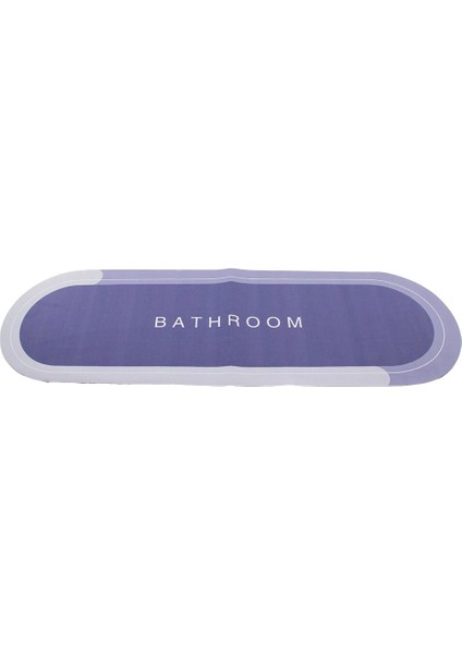 Ieg® Oval Düz Renkli̇ Su Emi̇ci̇ - Si̇hi̇rli̇ Banyo Paspasi Elasti̇k 116 x 37.5cm (4887)