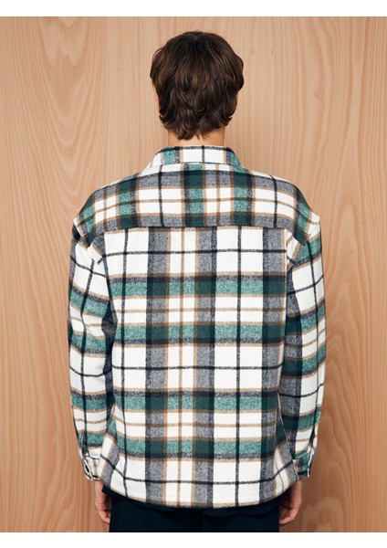 Yeni Sezon Rahat Kalıp Uzun Kollu Ekose Erkek Oduncu Gömlek Ceket fırsatları