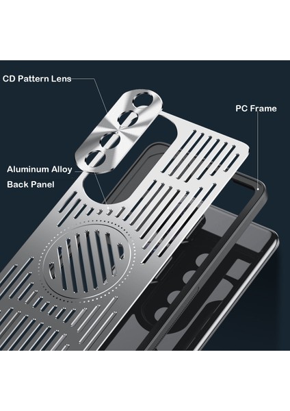 Honor 90 Pro Kılıfı, Manyetik Metal Isı Dağıtıcı Koruyucu Kılıf-Siyah (Yurt Dışından) fiyatları