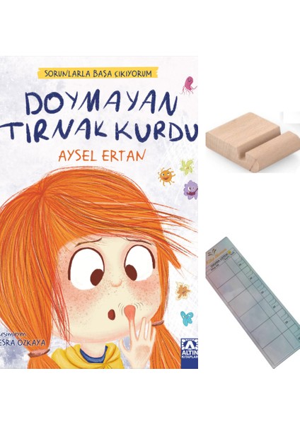 Doymayan Tırnak Kurdu / Aysel Ertan / 2. Sınıf / 6-7 Yaş Hikaye+Tablet Tutucu+Takip Ayracı