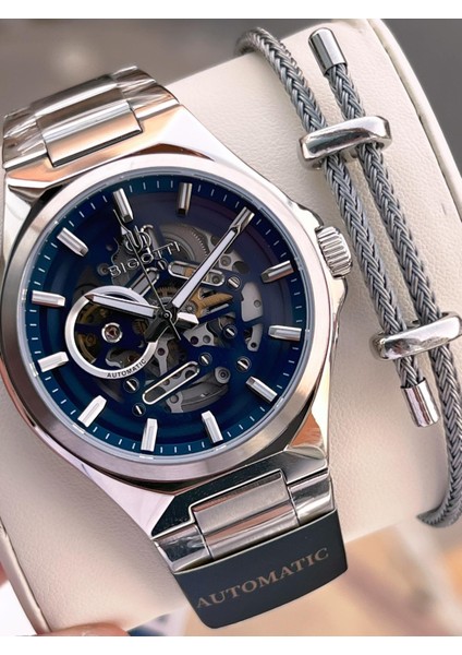 Otomatik ve Kurmalı Çelik Karatma ve Renk Atma Yapmaz 5 Atm Erkek Kol Saati EBG.10692.5