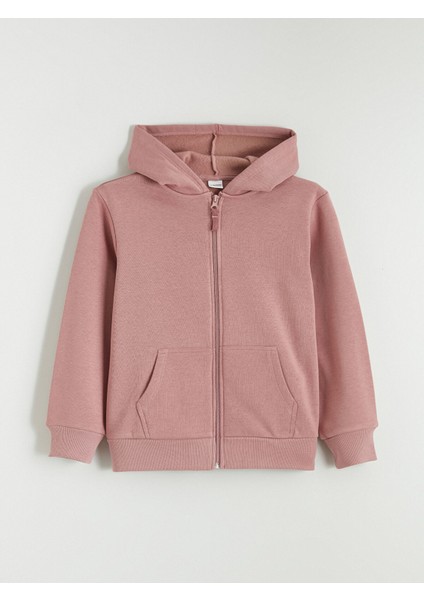 Yeni Sezon Uzun Kollu Kız Çocuk Fermuarlı Sweatshirt