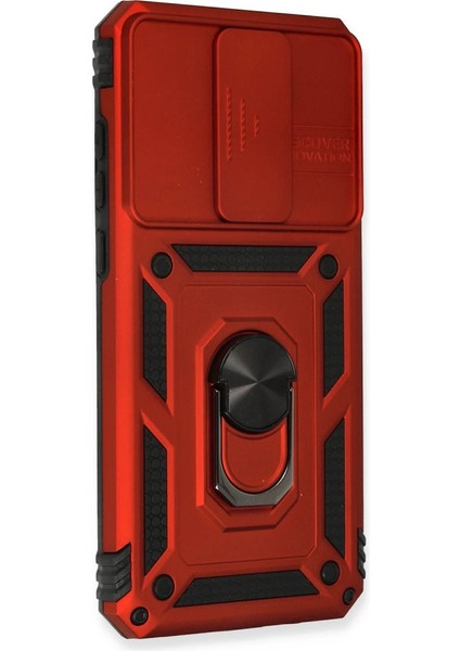 Xiaomi Redmi Note 8 Pro Kılıf Pars Lens Yüzüklü Silikon - Kırmızı fiyatları