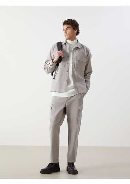 Yeni Sezon Rahat Kalıp Uzun Kollu Gabardin Erkek Gömlek Ceket modelleri