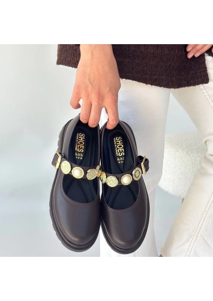 Lvsqvr Okira Kahverengi Cilt Oxford Ayakkabı (Numara: 38) fırsatları