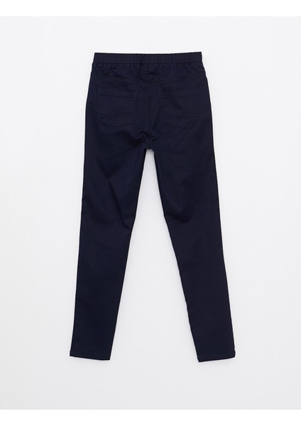 Yeni Sezon Beli Lastikli Basic Gabardin Kız Çocuk Pantolon modelleri