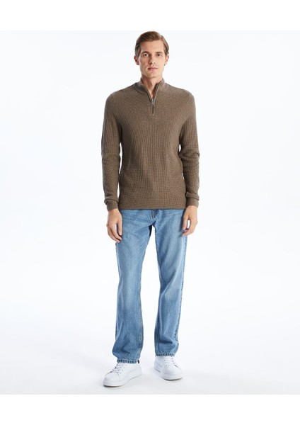 Yeni Sezon Dik Yaka Uzun Kollu Erkek Triko Kazak fiyatları