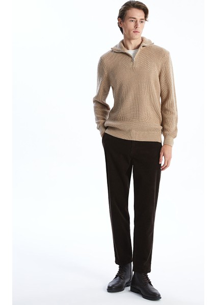 Yeni Sezon Dik Yaka Uzun Kollu Erkek Triko Kazak fiyatları