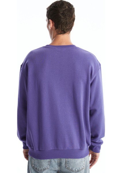 Yeni Sezon Bisiklet Yaka Baskılı Erkek Kalın Sweatshirt fırsatları