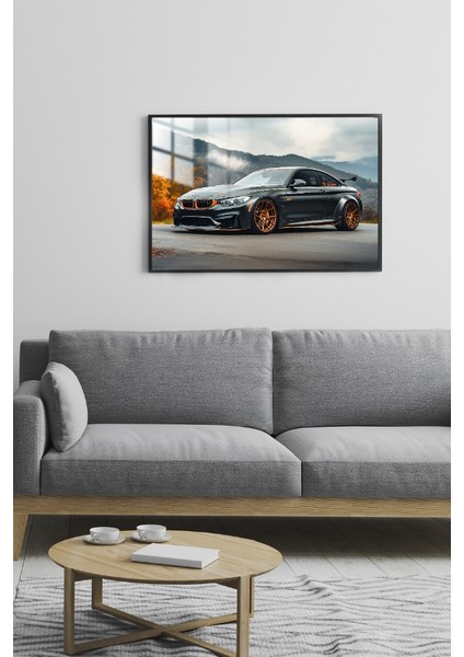Bmw M4 Araba Çerçeveli Metal Poster Tablo fiyatları