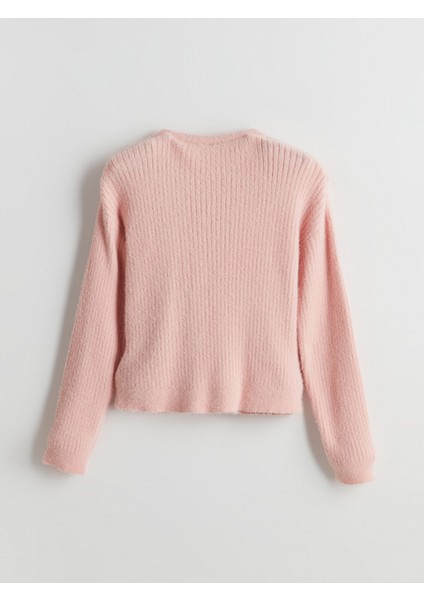 Yeni Sezon Bisiklet Yaka Kız Çocuk Triko Kazak modelleri