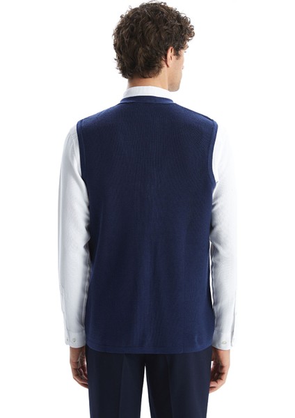 Yeni Sezon Standart Kalıp V Yaka Erkek Triko Yelek fırsatları