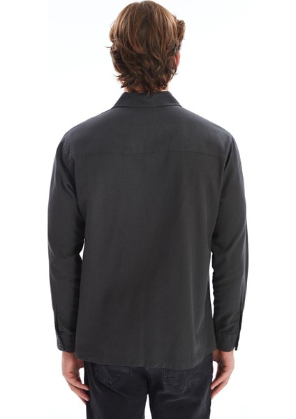 Yeni Sezon Regular Fit Uzun Kollu Poplin Erkek Gömlek fırsatları