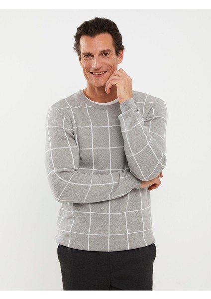 Yeni Sezon Bisiklet Yaka Uzun Kollu Erkek Triko Kazak Baba Oğul Kombini