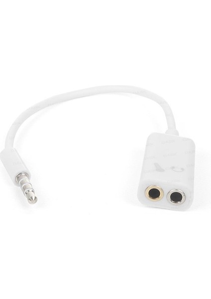 DK-CB-AUC03 2x3.5mm Stereo Dişi - 4pin 3.5mm Stereo Erkek Y Kablo