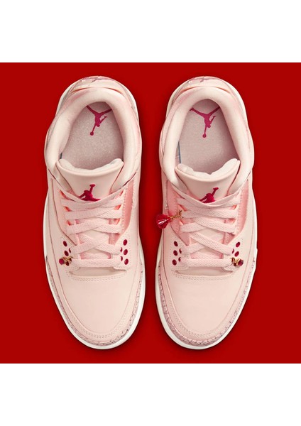 Jordan 3 Retro Valentine's Day Pembe Kadın Sneaker Ayakkabı - Air Taban ve Şık Tasarım -HJ0178-600