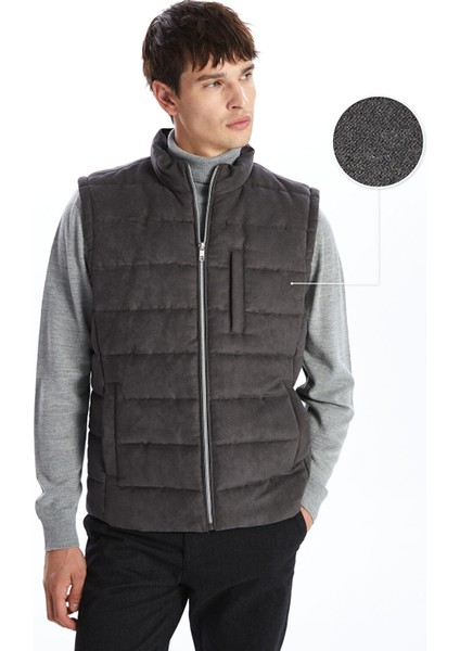 Yeni Sezon Standart Kalıp Dik Yaka Erkek Şişme Yelek