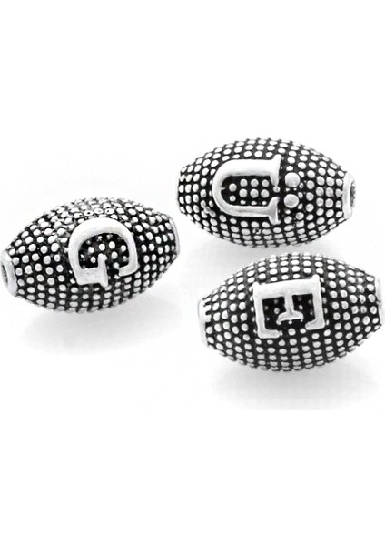 Isme Özel Arpa Kesim 925 Ayar Gümüş Harf Tanesi