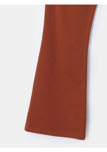 Yeni Sezon Beli Lastikli Ispanyol Paça Kız Çocuk Tayt modelleri