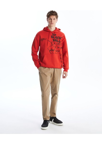 Yeni Sezon Uzun Kollu Baskılı Erkek Kalın Hoodie fiyatları