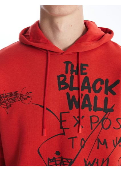 Yeni Sezon Uzun Kollu Baskılı Erkek Kalın Hoodie modelleri