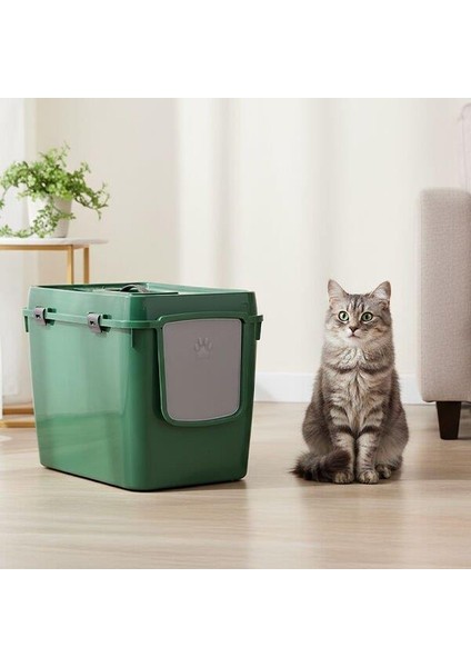 Handor Kapalı Kedi Tuvaleti XXL 57X39X43 - Yeşil fiyatları