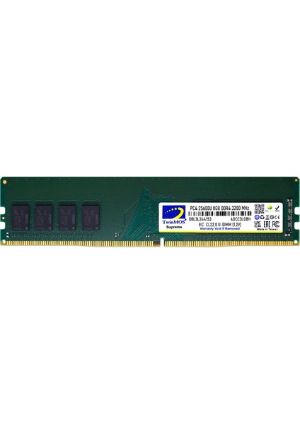 Twınmos 8gb 3200MHZ Ddr4 MDD48GB3200D Pc Ram