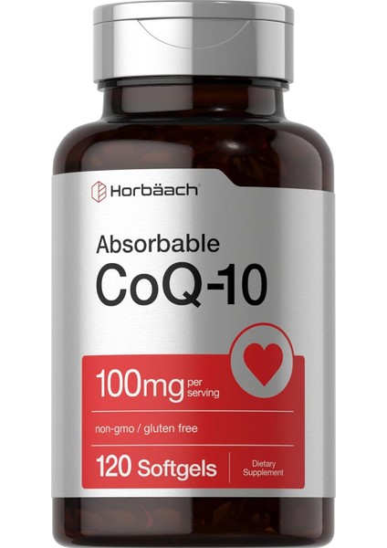 Horbäach COQ10 Koenzim 100MG 120 Softgels
