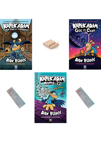 Köpek Adam Set - 3 / Toplar Kimin Için Yuvarlanıyor / Mama 22 / Güç ve Ceza +Tablet Tutucu