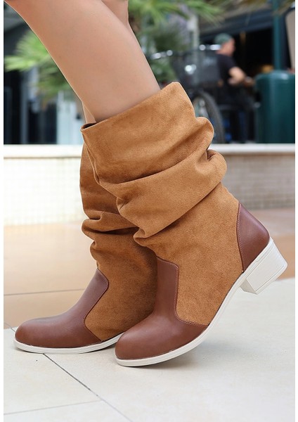 Bosel Jolin Taba Cilt Süet Detaylı Çizme fiyatları