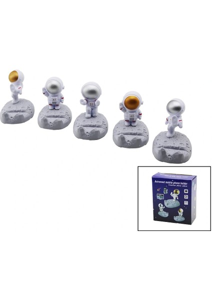 Ieg® Astronot Uzayda Telefon Tutucu Masaüstü Plasti̇k Mi̇x=astronot Hareketi̇ (4887)