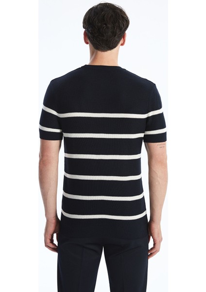 Yeni Sezon Bisiklet Yaka Kısa Kollu Çizgili Erkek Triko Kazak fırsatları