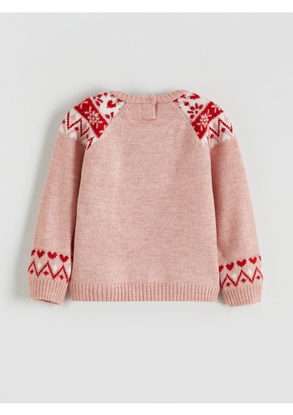 Yeni Sezon Bisiklet Yaka Desenli Kız Çocuk Triko Kazak fiyatları