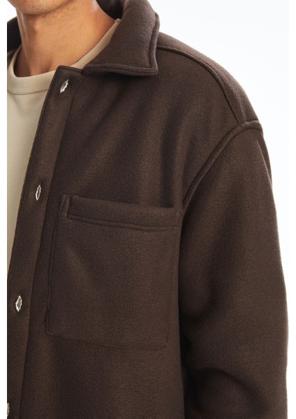 Yeni Sezon Rahat Kalıp Uzun Kollu Erkek Gömlek Ceket modelleri