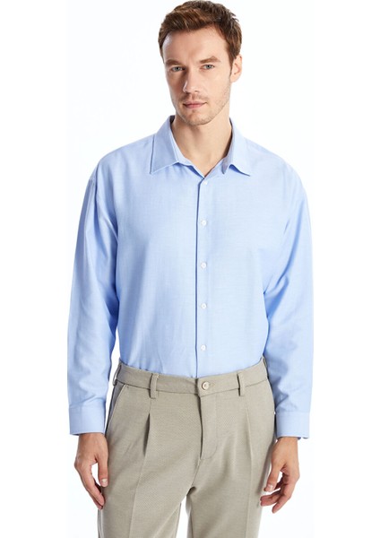 Yeni Sezon Rahat Kalıp Uzun Kollu Erkek Gömlek