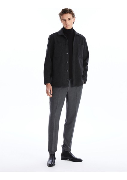 Yeni Sezon Regular Fit Uzun Kollu Kaşe Erkek Gömlek Ceket fiyatları